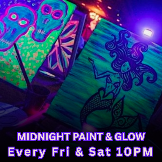MIDNIGHT Art Session Reservation at Oblivion (Midnight Paint and Glow)